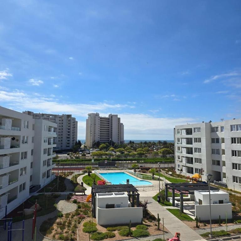 Depto Mi refugio La Serena Beach 2D-1B - Two-Bedroom Apartment with Pool View - 32
