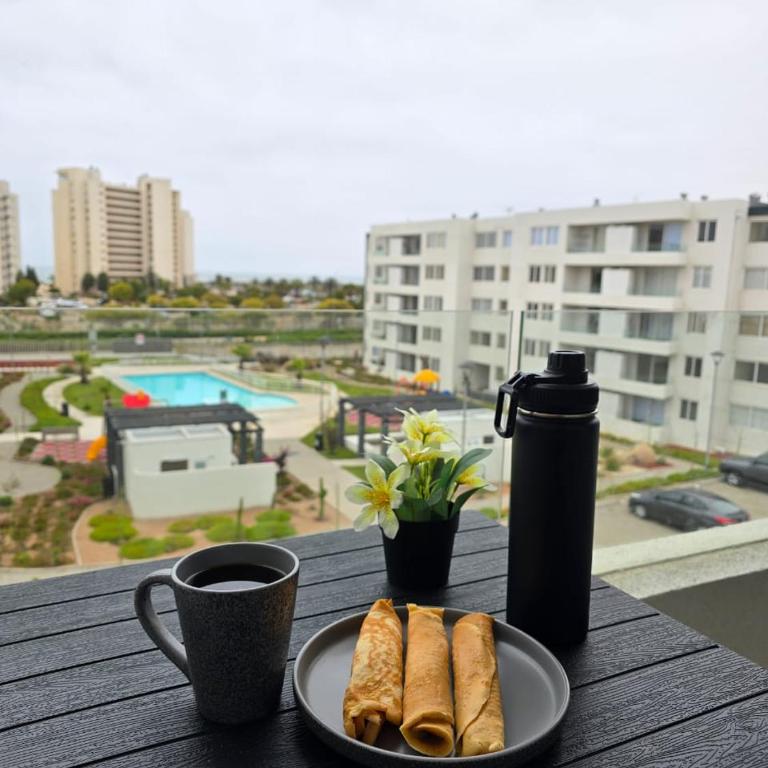 Depto Mi refugio La Serena Beach 2D-1B - Two-Bedroom Apartment with Pool View - 19