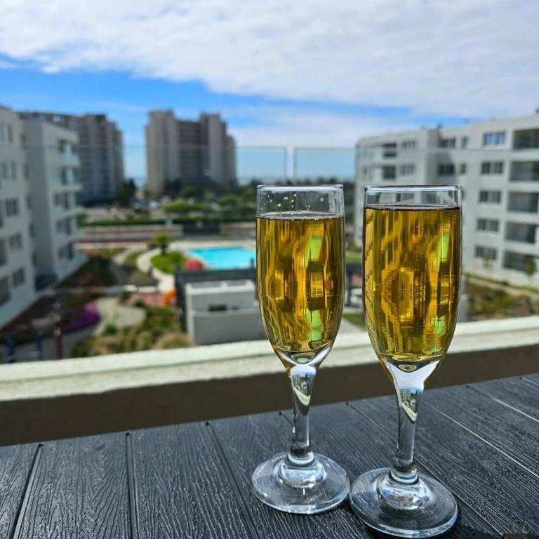 Depto Mi refugio La Serena Beach 2D-1B - Two-Bedroom Apartment with Pool View - 30