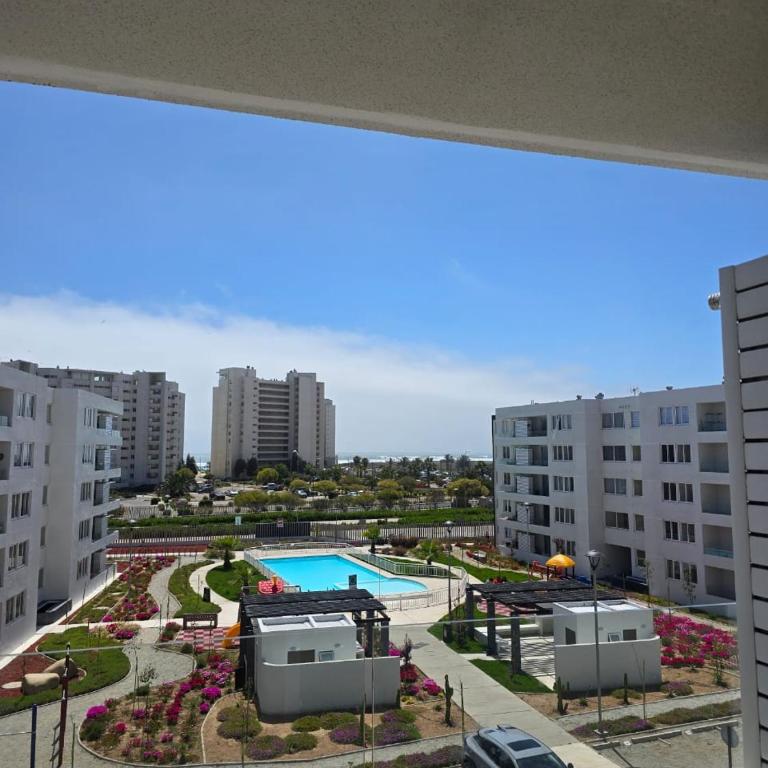Depto Mi refugio La Serena Beach 2D-1B - Two-Bedroom Apartment with Pool View - 56