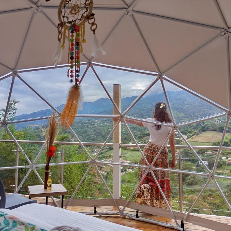 Glamping Guacharaca Silvanía Cundinamarca - Habitación Doble con vistas a la montaña - 6