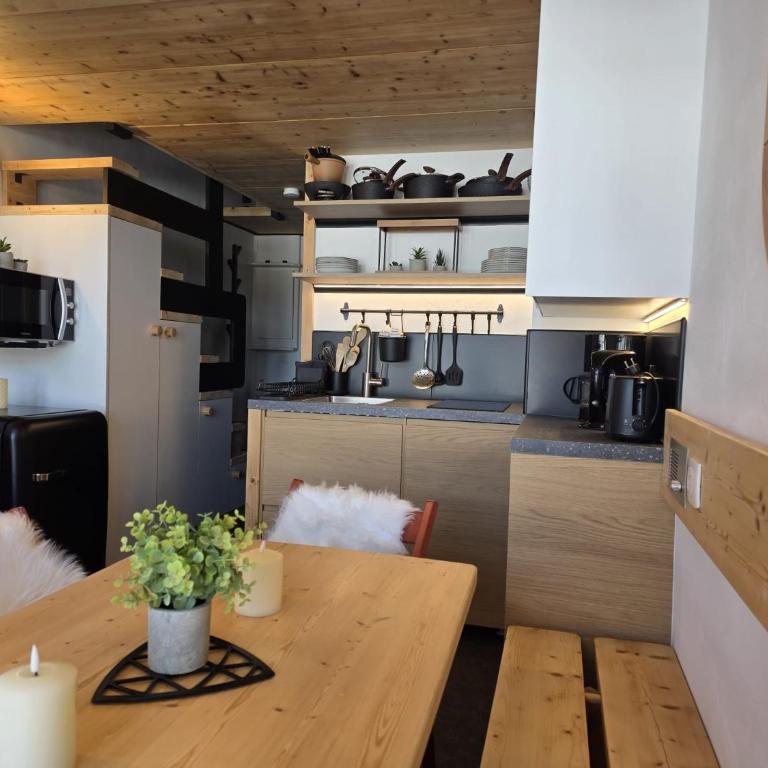 Arcs 1800: 5/6 people Ski Studio view Mont Blanc - Appartamento con 1 Camera da Letto - 45