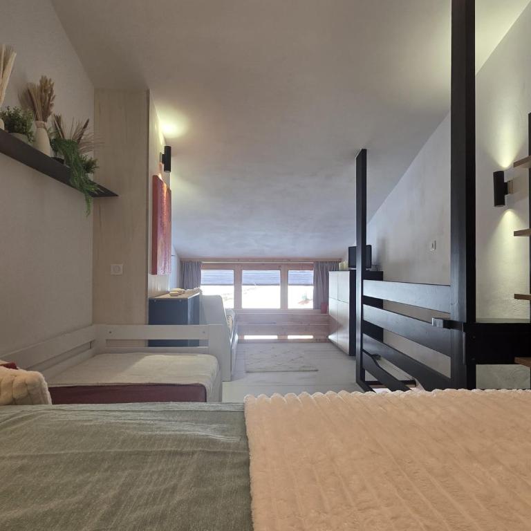 Arcs 1800: 5/6 people Ski Studio view Mont Blanc - Appartamento con 1 Camera da Letto - 70