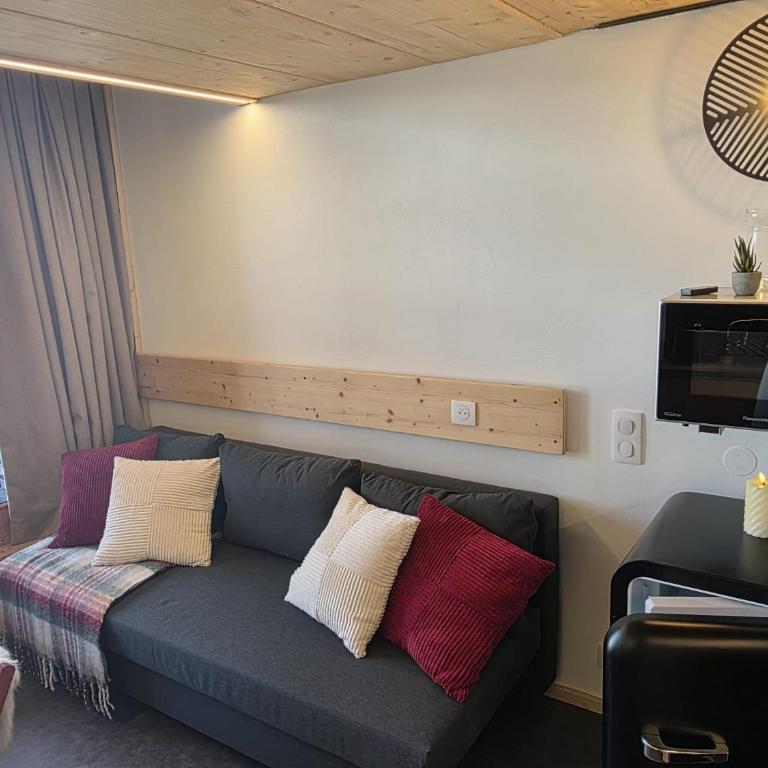 Arcs 1800: 5/6 people Ski Studio view Mont Blanc - Appartamento con 1 Camera da Letto - 77