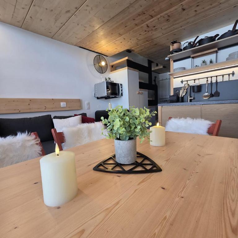 Arcs 1800: 5/6 people Ski Studio view Mont Blanc - Appartamento con 1 Camera da Letto - 71