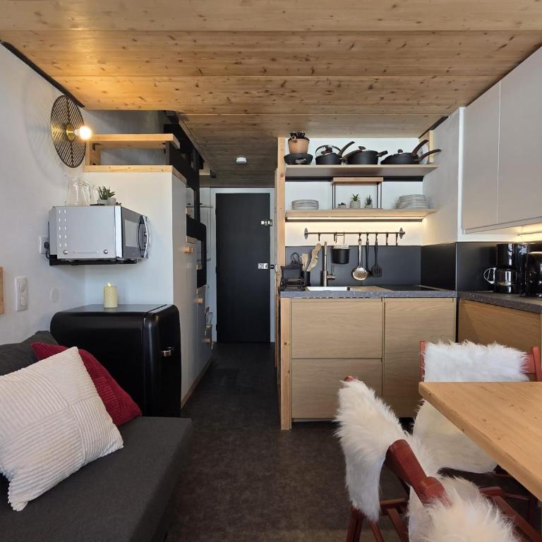 Arcs 1800: 5/6 people Ski Studio view Mont Blanc - Appartamento con 1 Camera da Letto - 65