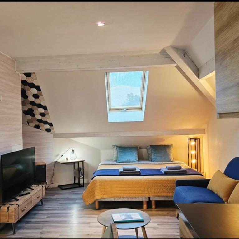 Studio sous les toits - Plage & Parking privés - Loft - 3