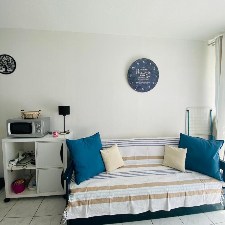 AGENCE JF IMMO-T2 climatisé front de mer avec terrasse piscine collective parking- V0742 - Appartement 1 Chambre - 5
