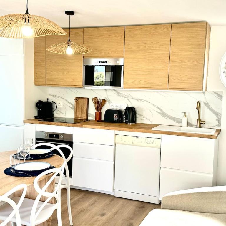 Chalet Sybille, front de mer 1ère LIGNE clim avec draps et ménage final inclus - Chalet 3 Chambres - 6