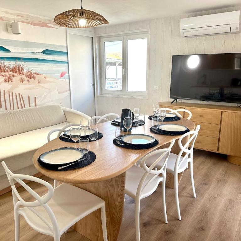 Chalet Sybille, front de mer 1ère LIGNE clim avec draps et ménage final inclus - Chalet 3 Chambres - 29