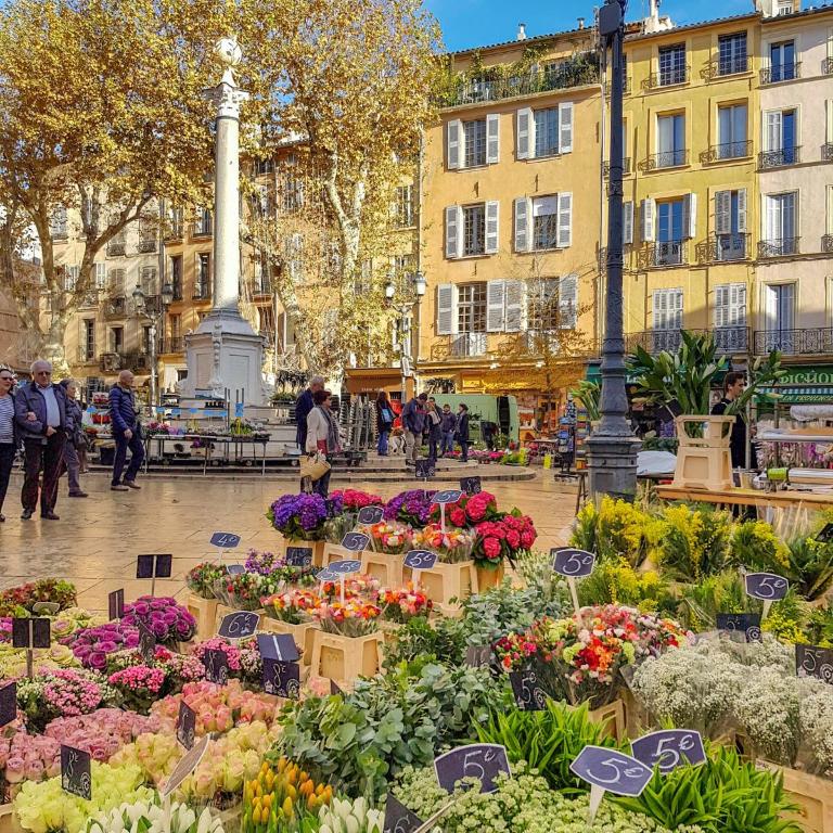 Le Breizh'Aix - Joli duplex au cœur du centre ville d'Aix-en-Provence avec jardin - Apartment mit 1 Schlafzimmer - 3