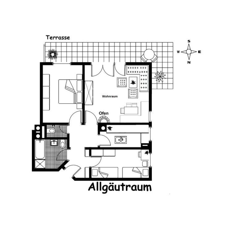 Erdgeschoss Wohnung Allgäutraum - mit Sommer Hörnerbahnen kostenlos - Apartment mit Blick auf die Berge - 29