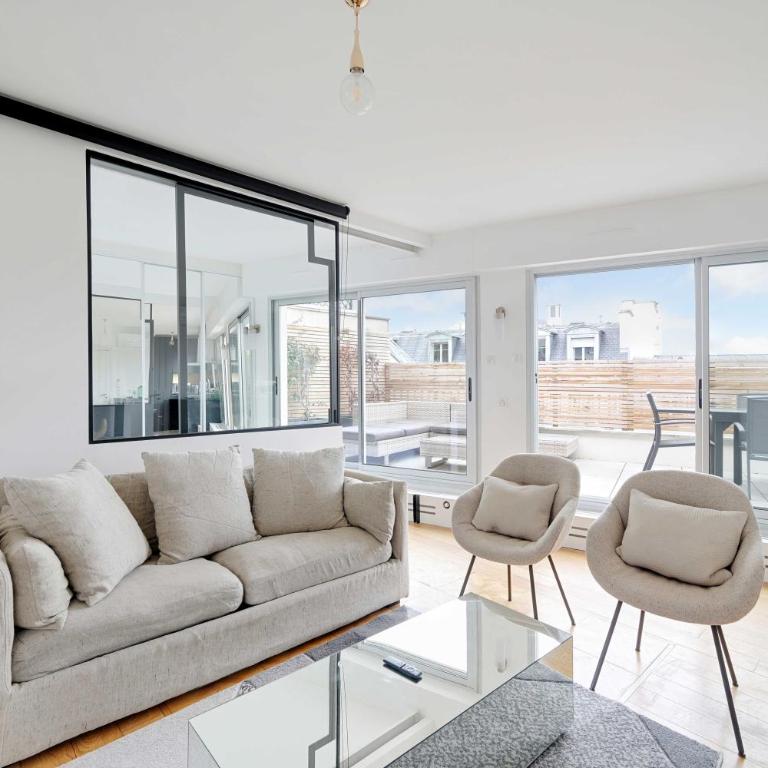 A C 2P apartment with terrace and view of Paris - Appartement 1 Chambre - 2