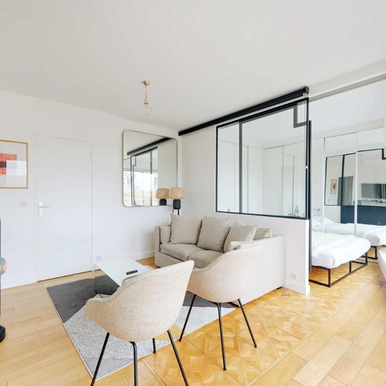 A C 2P apartment with terrace and view of Paris - Appartement 1 Chambre - 10