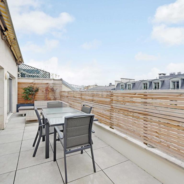 A C 2P apartment with terrace and view of Paris - Appartement 1 Chambre - 13