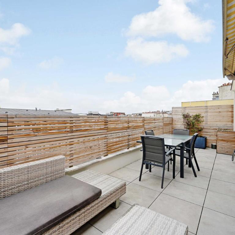 A C 2P apartment with terrace and view of Paris - Appartement 1 Chambre - 15