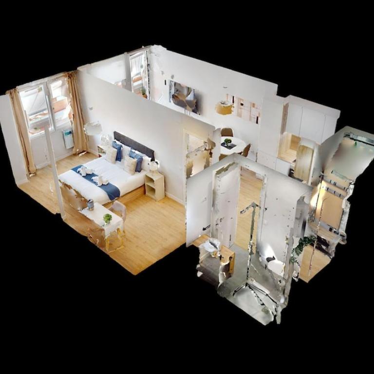 Stunning penthouse in Cuatro Caminos for 4 pax - Artistas 1 - Apartamento de 1 dormitorio con terraza - 9