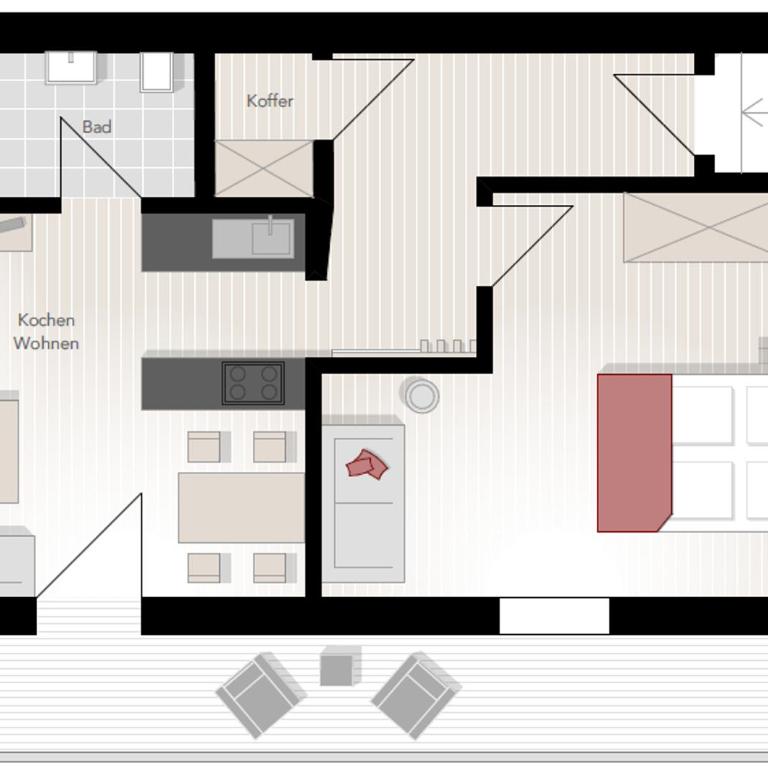 Gaisbock der DorfUrlaub - Apartment mit Dusche - 5