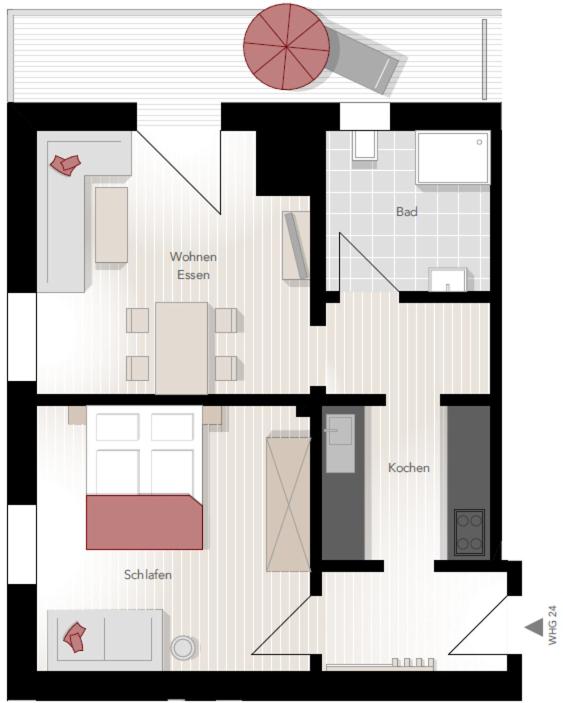 Gaisbock der DorfUrlaub - Apartment mit Dusche - 6