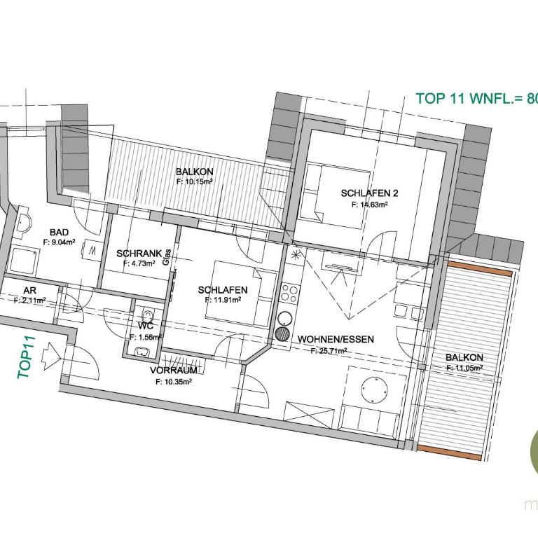 Murleben Appartements - Nahe Red Bull Ring & Kreischberg - Penthouse - 22