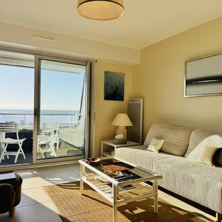 Les Courlis, appt vue mer 2 chambres, parking, centre-ville, classé 2 étoiles - Appartement 2 Chambres avec Balcon et Vue sur la Mer - 4