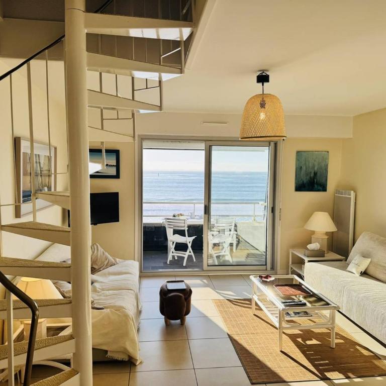 Les Courlis, appt vue mer 2 chambres, parking, centre-ville, classé 2 étoiles - Appartement 2 Chambres avec Balcon et Vue sur la Mer - 8