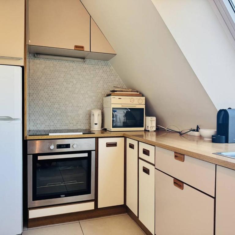 Les Courlis, appt vue mer 2 chambres, parking, centre-ville, classé 2 étoiles - Appartement 2 Chambres avec Balcon et Vue sur la Mer - 12