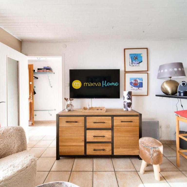 Appartement à l'Alpe d'Huez retour skis aux pieds - maeva Home - Appartement skis aux pieds vue montagne 2 pièces 5 personnes - Prestige MAE-2614 - Appartement - 6