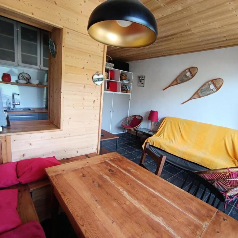 Résidence Flute De Pan - Joli petit studio tout en bois, très belle vue pistes et Janus MAE-8724 - Estudio - 2