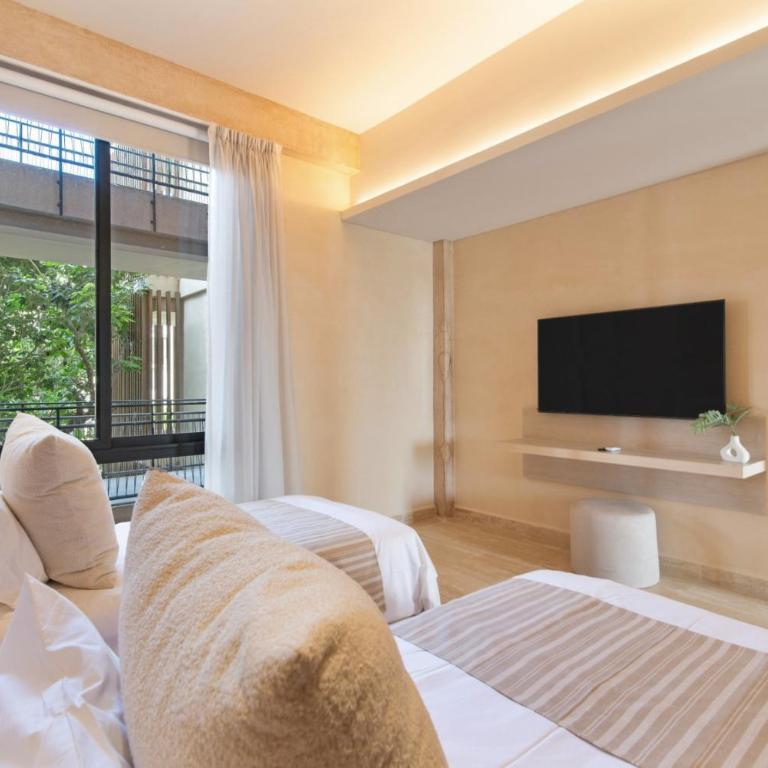 Corasol, Relaxed Stay with Terrace & Full Amenities - Two-Bedroom Deluxe Apartment with Balcony - 14