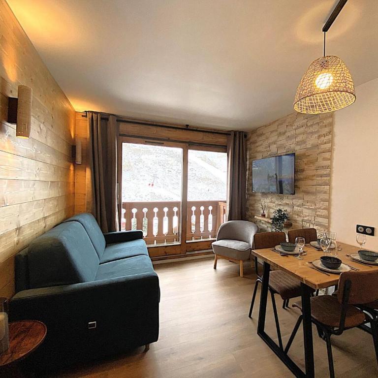 Résidence Le Pralin C - Studio rénové dans le quartier de Meribel Mottaret ski aux pieds. MAE-4523 - Estudio - 2