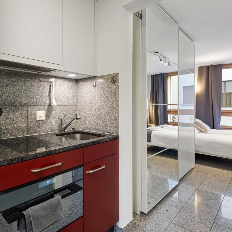 Bergstudio II I Flims Laax I Ski I Berg I Gratis Parkplatz - Studio-Apartment mit 1 Doppelbett - 6