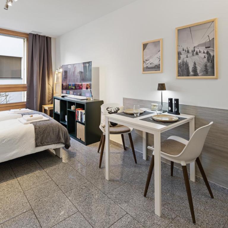 Bergstudio II I Flims Laax I Ski I Berg I Gratis Parkplatz - Studio-Apartment mit 1 Doppelbett - 2