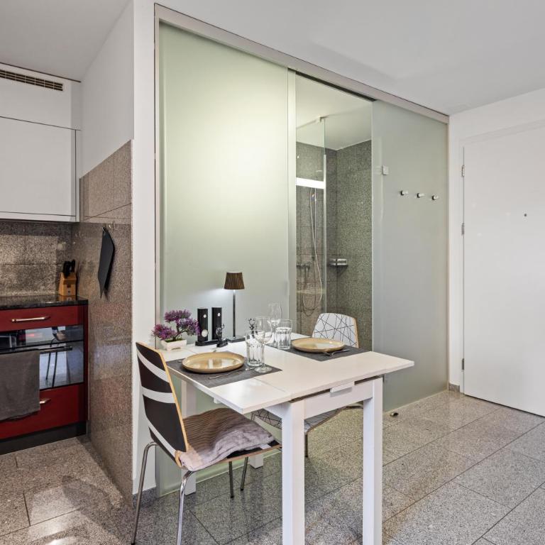 Bergstudio III I Flims Laax I Ski I Berg I Gratis Parkplatz - Apartment mit 1 Schlafzimmer und Gemeinschaftsterrasse - 12