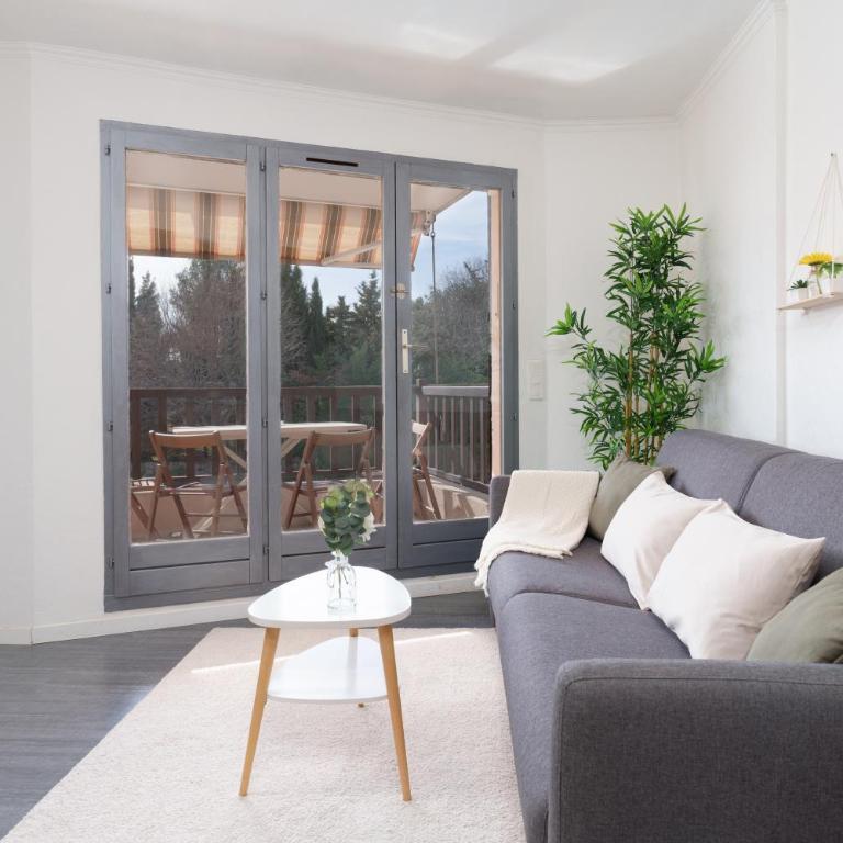 Le Cosy : Terrasse • Parking • Piscine • Clim - Apartment mit 1 Schlafzimmer und Poolblick - 19