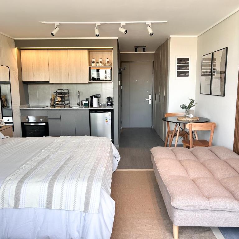Santiago Centro King Suite cerca del Movistar Arena - One-Bedroom Apartment - 14