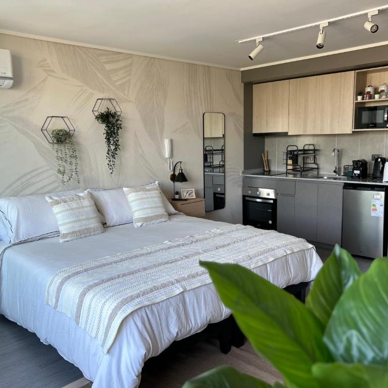 Santiago Centro King Suite cerca del Movistar Arena - One-Bedroom Apartment - 15