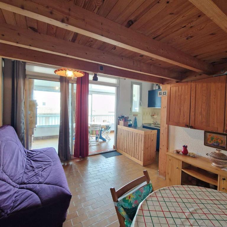 Studio mezzanine à Marseillan Plage, accès direct plage, parking, petit budget - FR-1-387-219 - Monolocale - 2