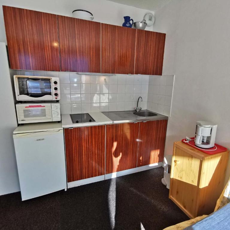 Studio cabine skis aux pieds, balcon, centre station - Appartement 1 Chambre - 11