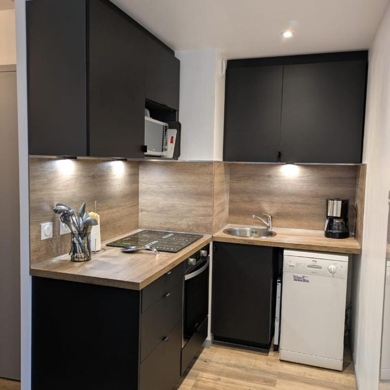 Pied des pistes avec garage - 4-6 pers - Appartement 2 Chambres - 12