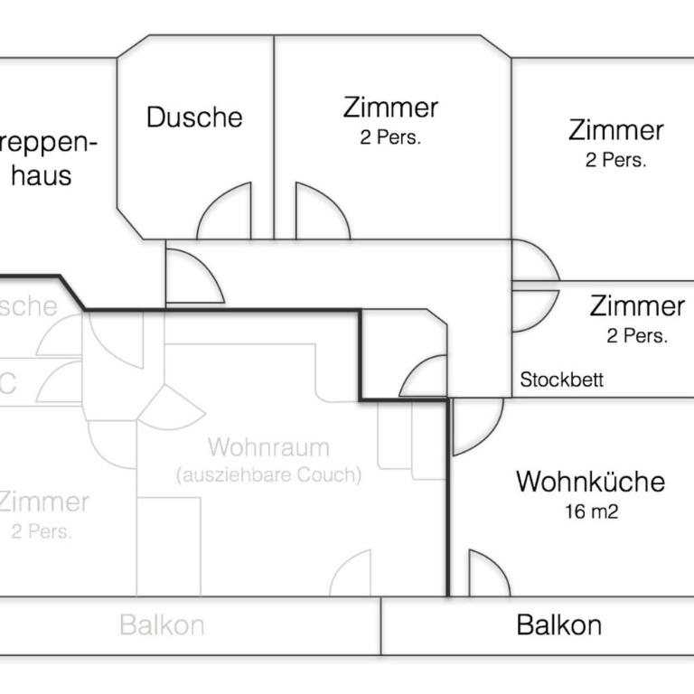 Apartmenthaus Pernull - Apartment mit 3 Schlafzimmern - 16