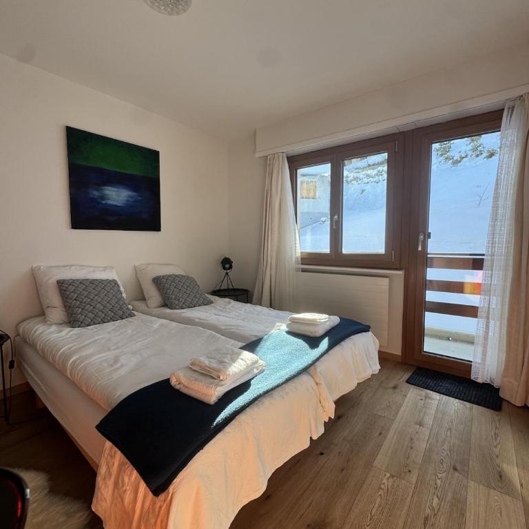 2 bed ski in out apartment La Tzoumaz Verbier - Apartment mit 1 Schlafzimmer - 4
