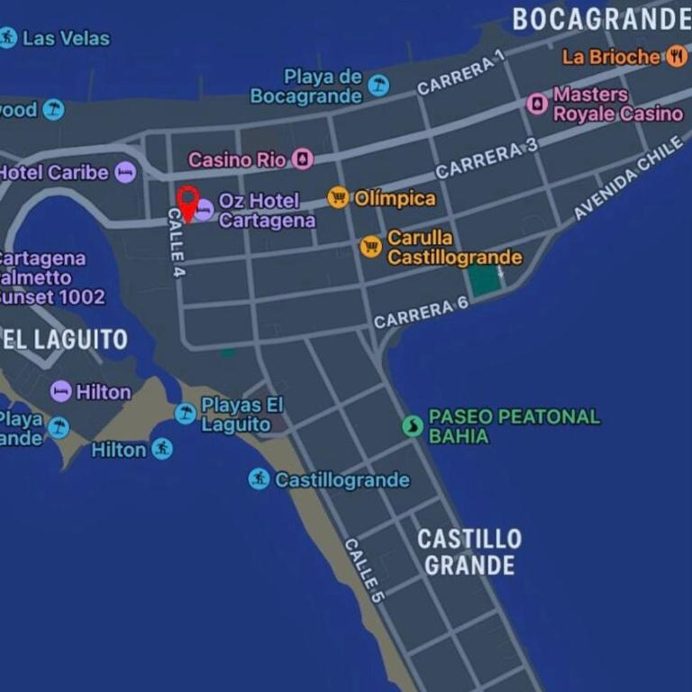 Bocagrande Excelente Ubicacion Apto CONFORT con una gran vista al MAR y PLAYAS - Two-Bedroom Apartment - 22