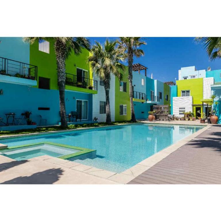 Rosarito pool & garden bar oXxo Farmacy - One-Bedroom Apartment - 4