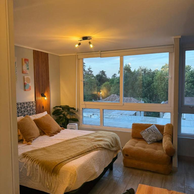 Apartamento Moderno con Vista al Parque OHiggins - One-Bedroom Apartment - 6