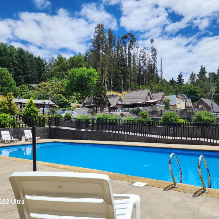 Departamento Familiar con Piscina, Vista al Volcán y Lago en Villarrica - Apartamento de 3 dormitorios - 5