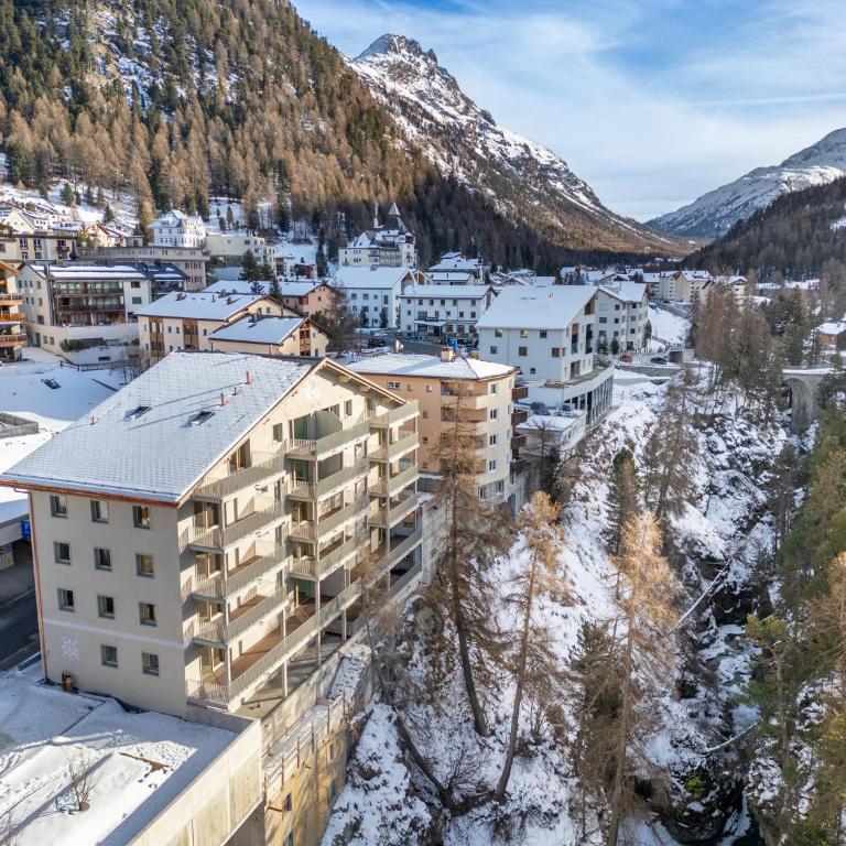 A&Y Signature Lodge St Moritz Pontresina Spa - Apartment mit 3 Schlafzimmern und Bergblick - 19