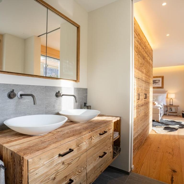 A&Y Signature Lodge St Moritz Pontresina Spa - Apartment mit 3 Schlafzimmern und Bergblick - 5