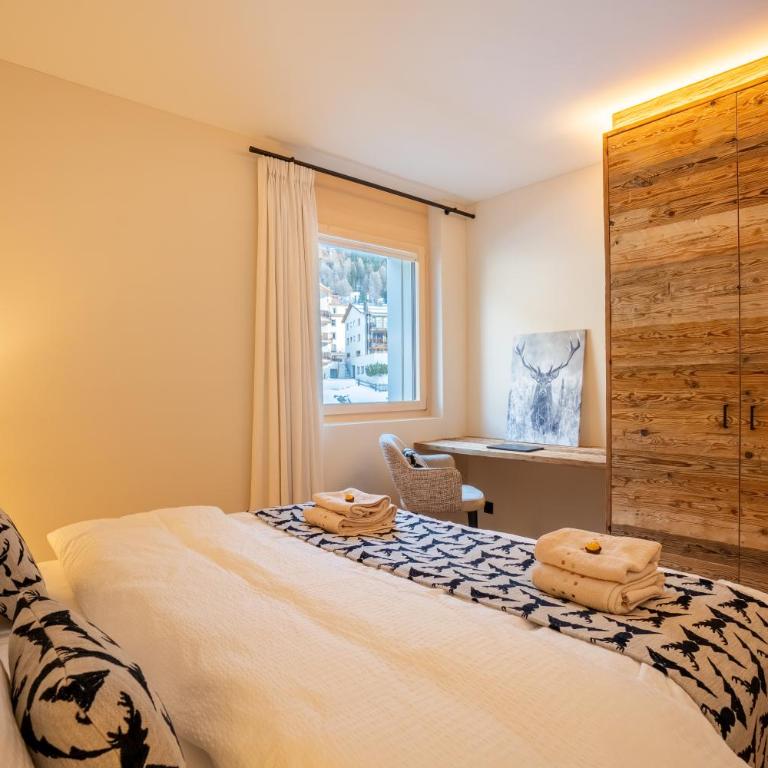 A&Y Signature Lodge St Moritz Pontresina Spa - Apartment mit 3 Schlafzimmern und Bergblick - 47