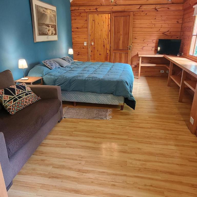 Cabaña rodeada de bosque nativo para 12 c parrilla - Bungalow - 13